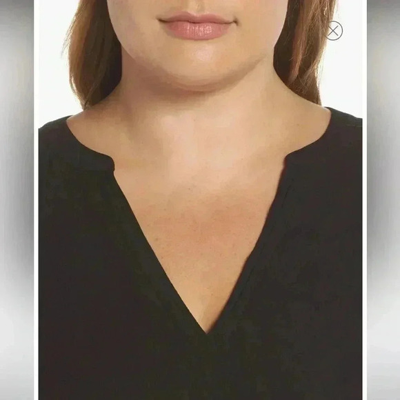 Vince Camuto Black Raglan Sleeve Blouse sz  3X - Picture 8 of 10